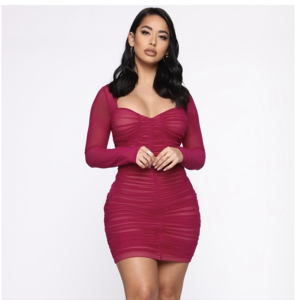 Fuscia FashionNova dress